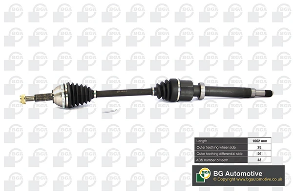 Правая полуось 359002501660 Magneti Marelli