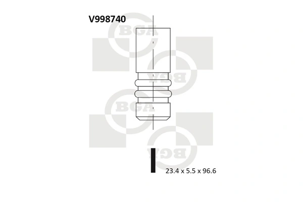 Выпускной клапан двигателя Freccia 6398BMCR цена, от 5.95 USD