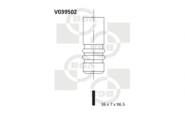 Клапан впускной Osvat 0435IN цена, от 4.92 USD