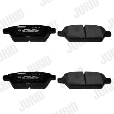 572653J Jurid/Bendix Колодки тормозные дисковые комплект