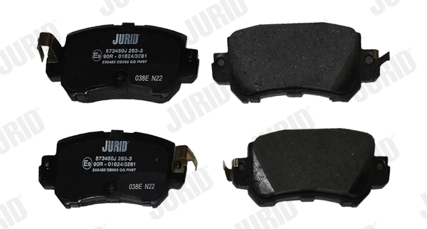 573450J Jurid/Bendix Колодки тормозные дисковые комплект
