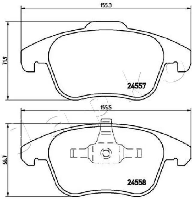 500611 Japko Колодки передние
