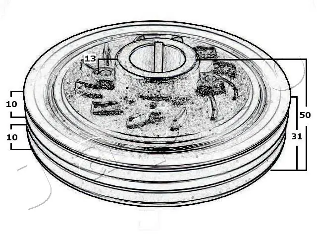 Шкив коленвала (демпфер) Japko 122500 цена, от 55.29 USD