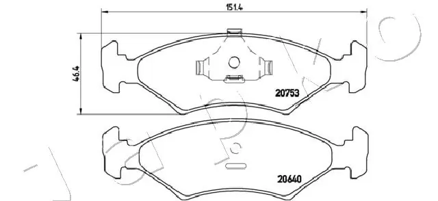 Compre Sapatas do freio dianteiras de disco Ford Orion 1