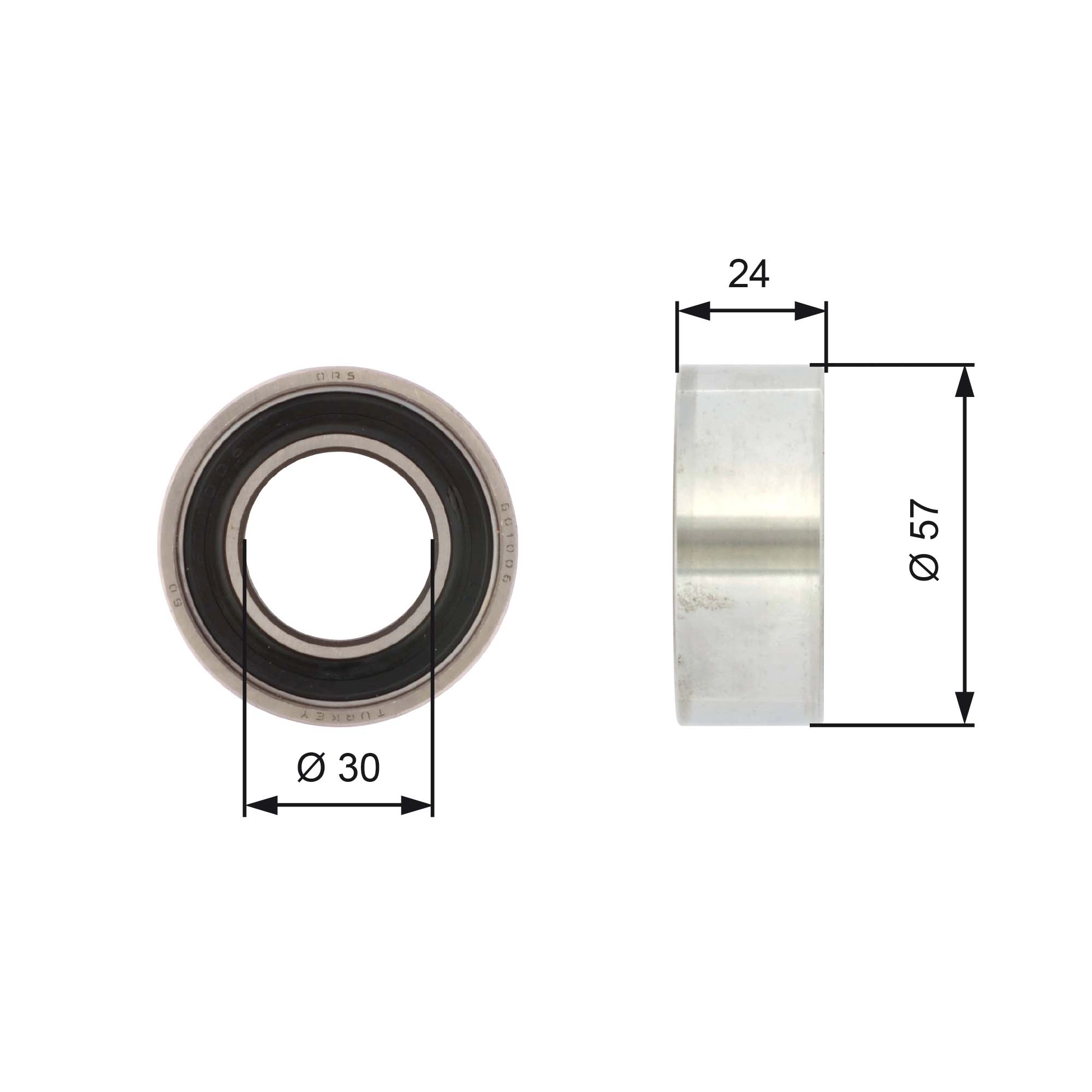 Rolo de reguladora de tensão da correia do mecanismo de distribuição de gás Fiat Punto 1 176