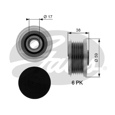 Муфта генератора Ситроен С5 I