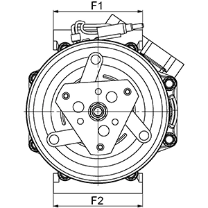 240835 Cargo Compressor de aparelho de ar condicionado