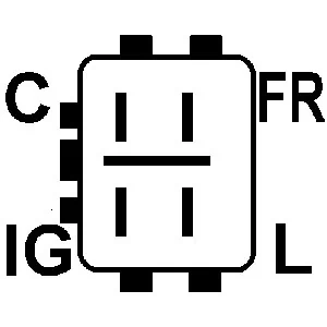  Relê-regulador do gerador (relê de carregamento) Jaguar X-type sedan (CF1) (2001 - 2009) 