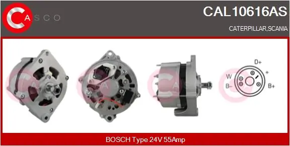 Генератор автомобиля Bosch 0120400632