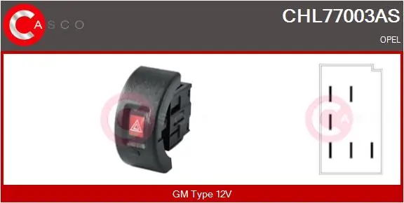 Botão de ativação do sinal de emergência Opel Astra F69