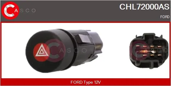 Botão de ativação do sinal de emergência Ford Transit V V184/5