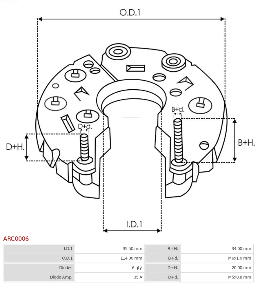 Выпрямитель As-pl ARC0006 цена, от 15.10 USD