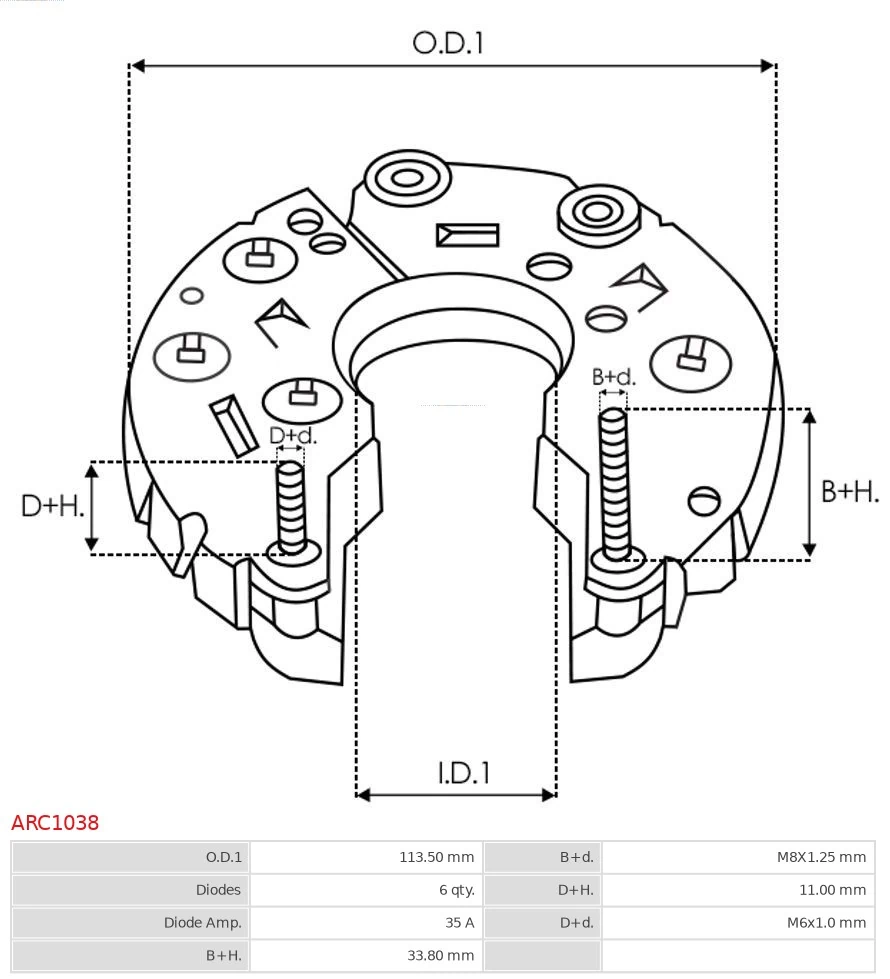 Выпрямитель As-pl ARC1038 цена, от 15.44 USD