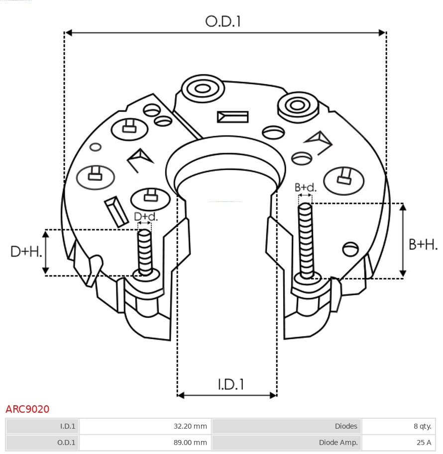 Выпрямитель As-pl ARC9020 цена, от 14.91 USD