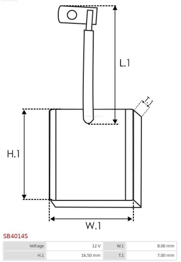 SB4014S As-pl Щетки на стартер