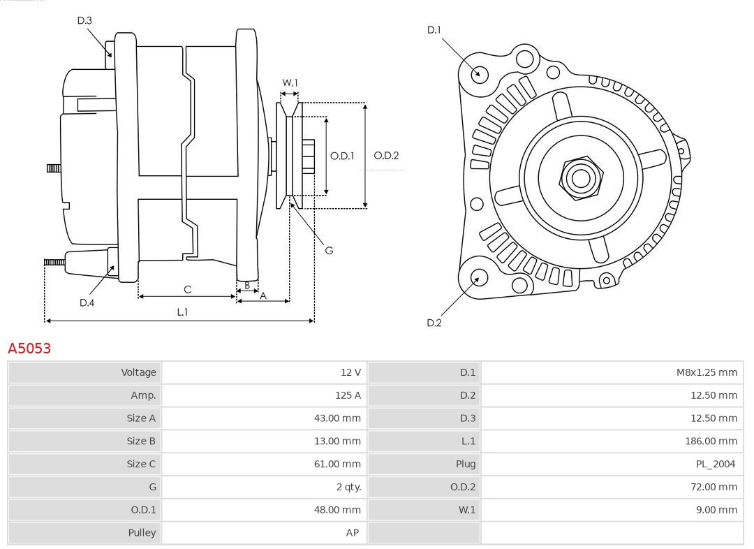 Gerador As-pl A5053