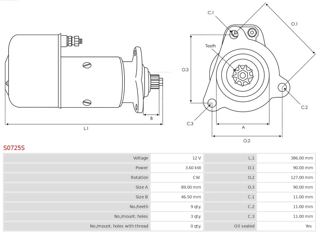 Стартер 0001401068 Bosch