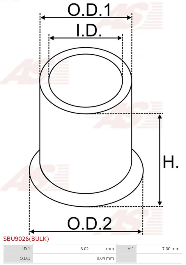 Втулка стартера AS/Auto Storm SBU9026 цена, от 0.32 USD
