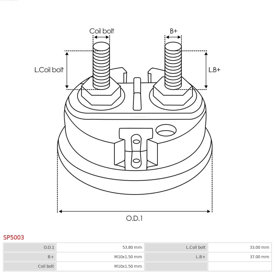Крышка втягивающего реле стартера As-pl SP5003 цена, от 12.59 USD