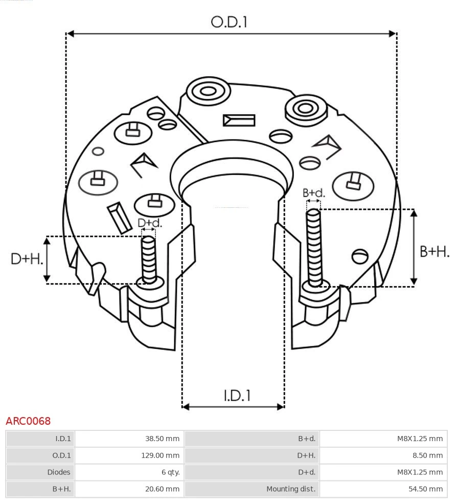Выпрямитель As-pl ARC0068 цена, от 21.60 USD