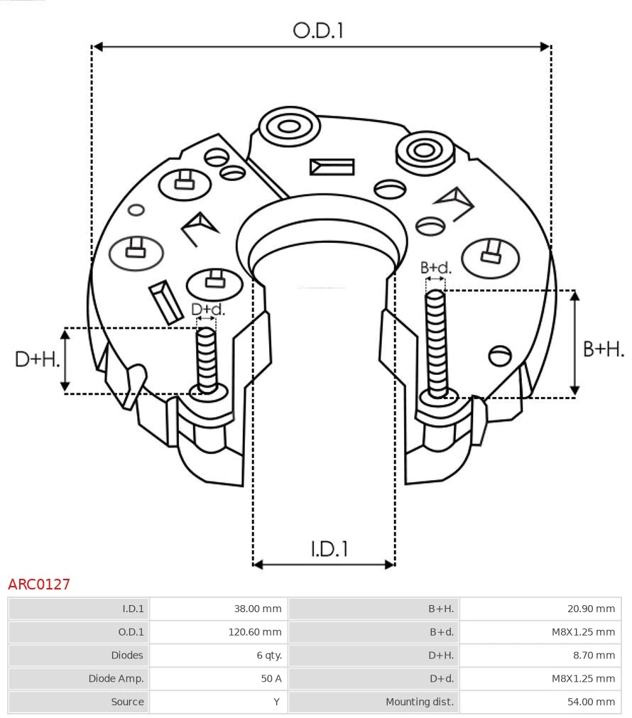Выпрямитель AS/Auto Storm ARC0127 цена, от 17.47 USD