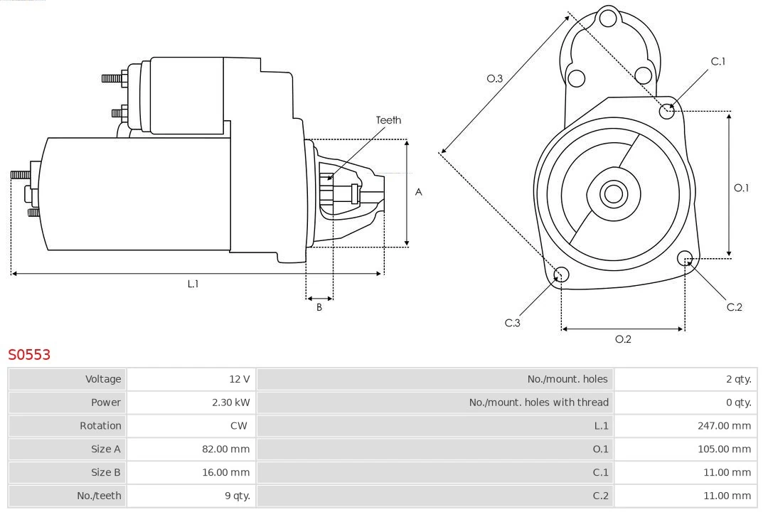 Motor de arranco Audi A3 8YA, 8YF
