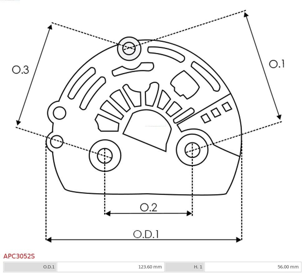 APC3052S AS/Auto Storm Крышка генератора задняя