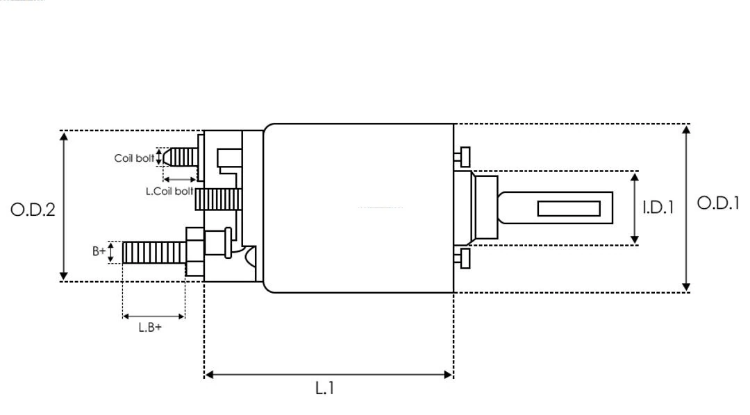 Втягивающее реле стартера SS1166S As-pl
