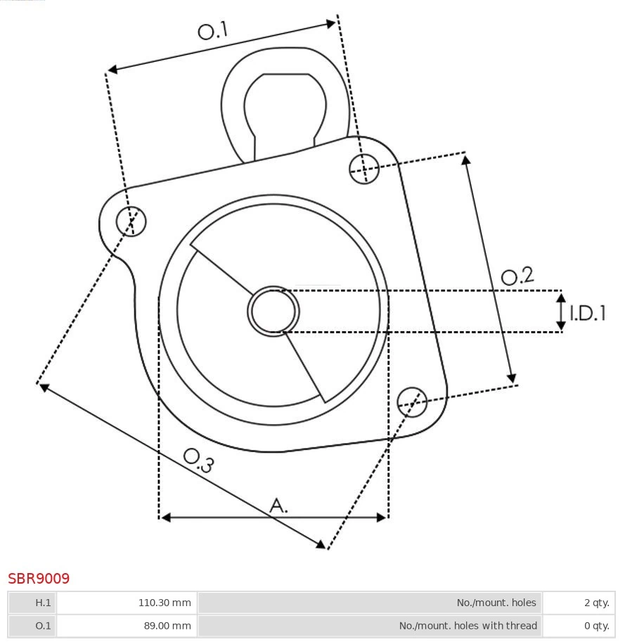 Крышка стартера передняя As-pl SBR9009 цена, от 14.06 USD