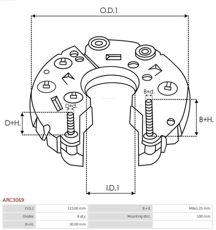 Выпрямитель As-pl ARC3069 цена, от 27.01 USD