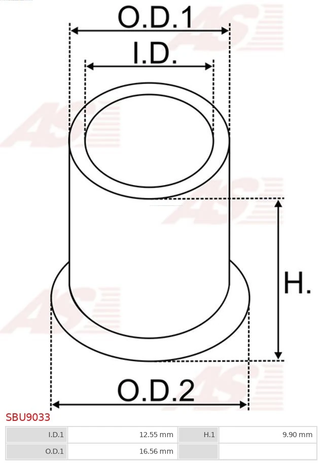 Втулка стартера AS/Auto Storm SBU9033 цена, от 0.54 USD
