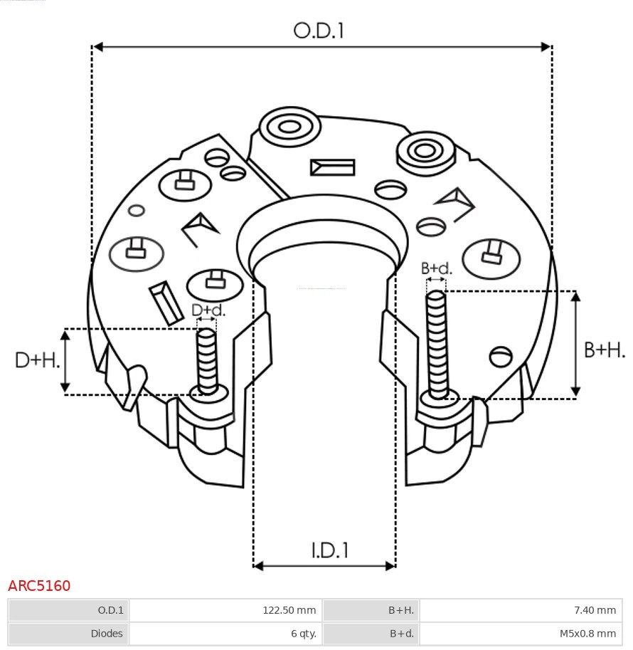 Выпрямитель As-pl ARC5160 цена, от 23.54 USD