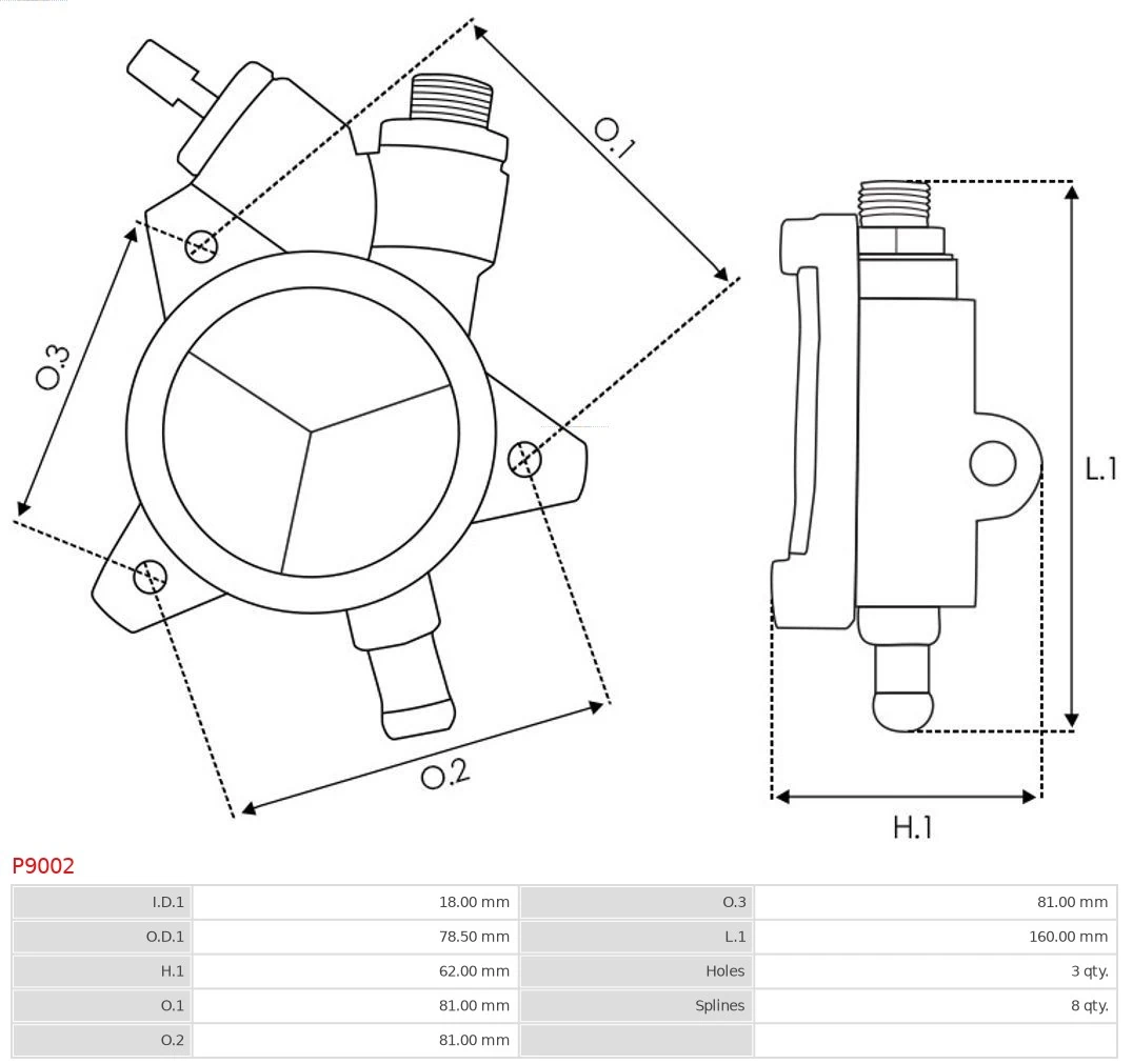 P9002 As-pl Механический вакуумный насос