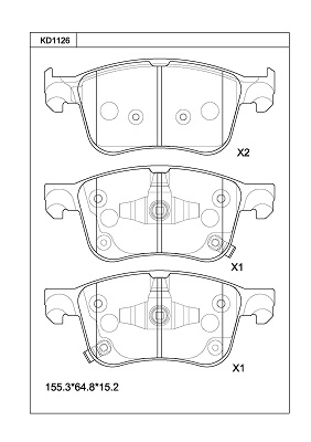 PN8819 Nibk Колодки передние