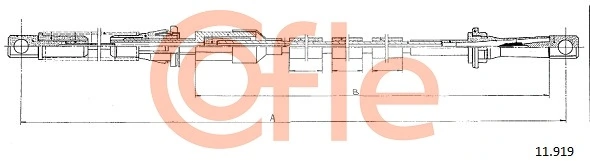 Cabo/pedal de gás (de acelerador) Ford Transit 4 T