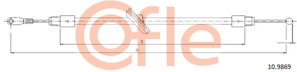 Передний трос ручника A9064203885 Mercedes