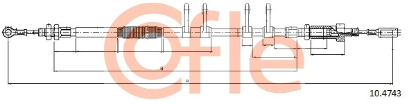 Купить 112252 Adriauto Передний трос ручника