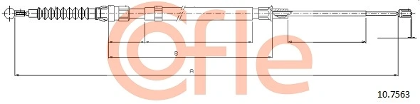 1987482583 Bosch Трос ручного тормоза