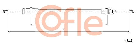 AD1102221 Adriauto Трос стояночного тормоза передний