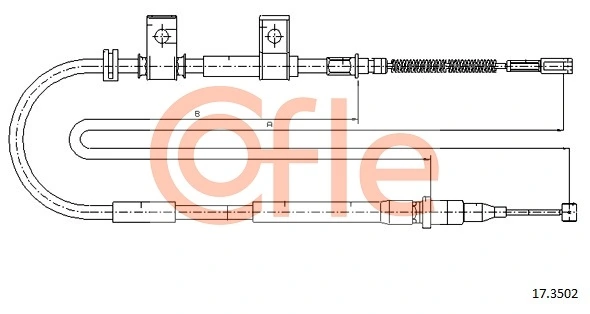 Купить C78021 Tangun Задний правый трос ручника