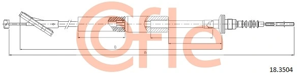 25181785 Opel Трос сцепления