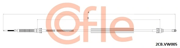 Cabo de mudança duplo Volkswagen Polo 4 9N, 9A