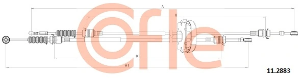  Cabo de mudança duplo Renault Trafic II сaixa (FL) (2001 - 2014) II