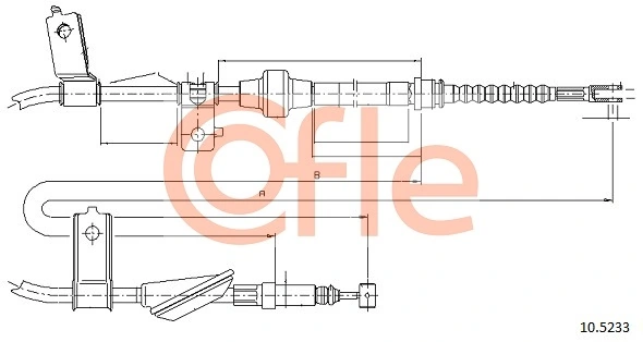 Трос стояночного тормоза задний правый Adriauto AD120260 цена, от 28.37 USD