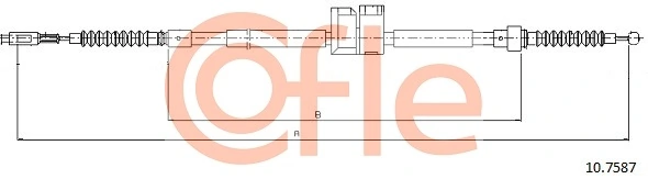 AD030241 Adriauto Трос ручного тормоза задний, правый