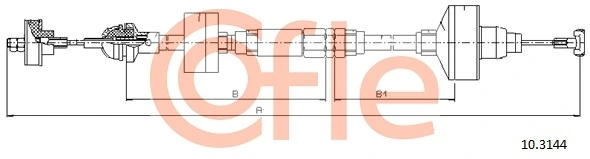 Купить AD550163 Adriauto Трос сцепления