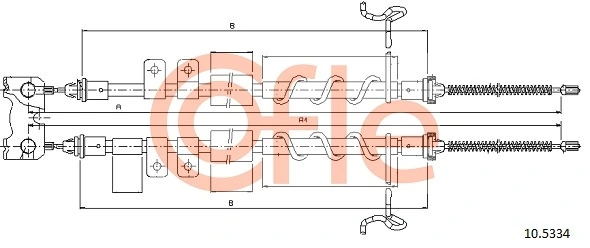 Задний трос ручника Ford 4539856 цена, от 20.92 USD