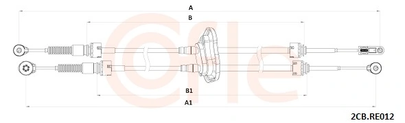 Cabo de mudança duplo Renault Laguna 3 BT0, BT1