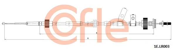 5H222A693DB Land Rover Трос ручного тормоза