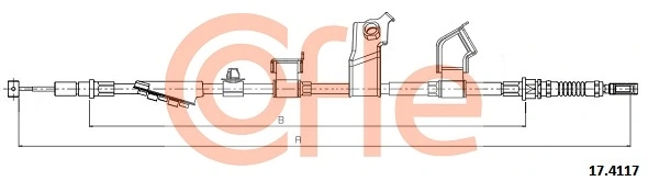 321083 Maxgear Трос ручного тормоза